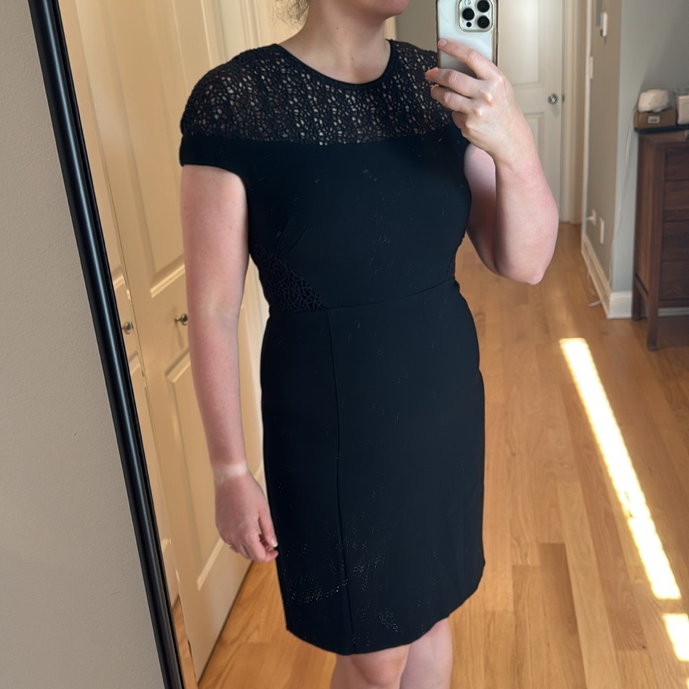 Reiss Black Shift Dress